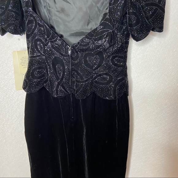 Vintage McClintock Glitter Velvet Dress - Picture 7 of 13